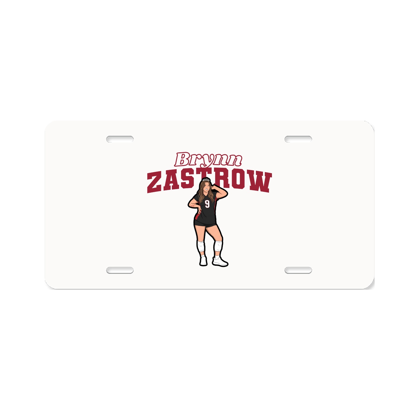 License Plate — Name Arch in Classic