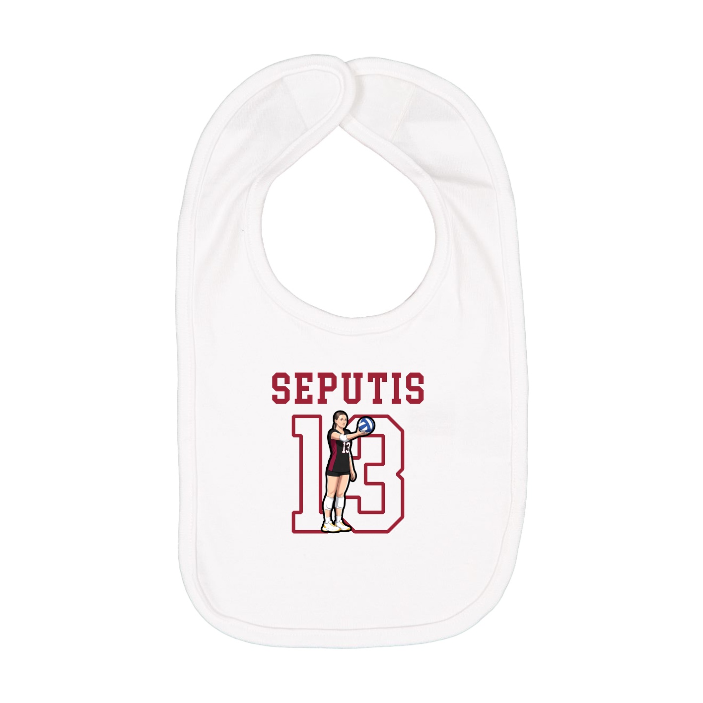 Infant Bib — Shirsey in White