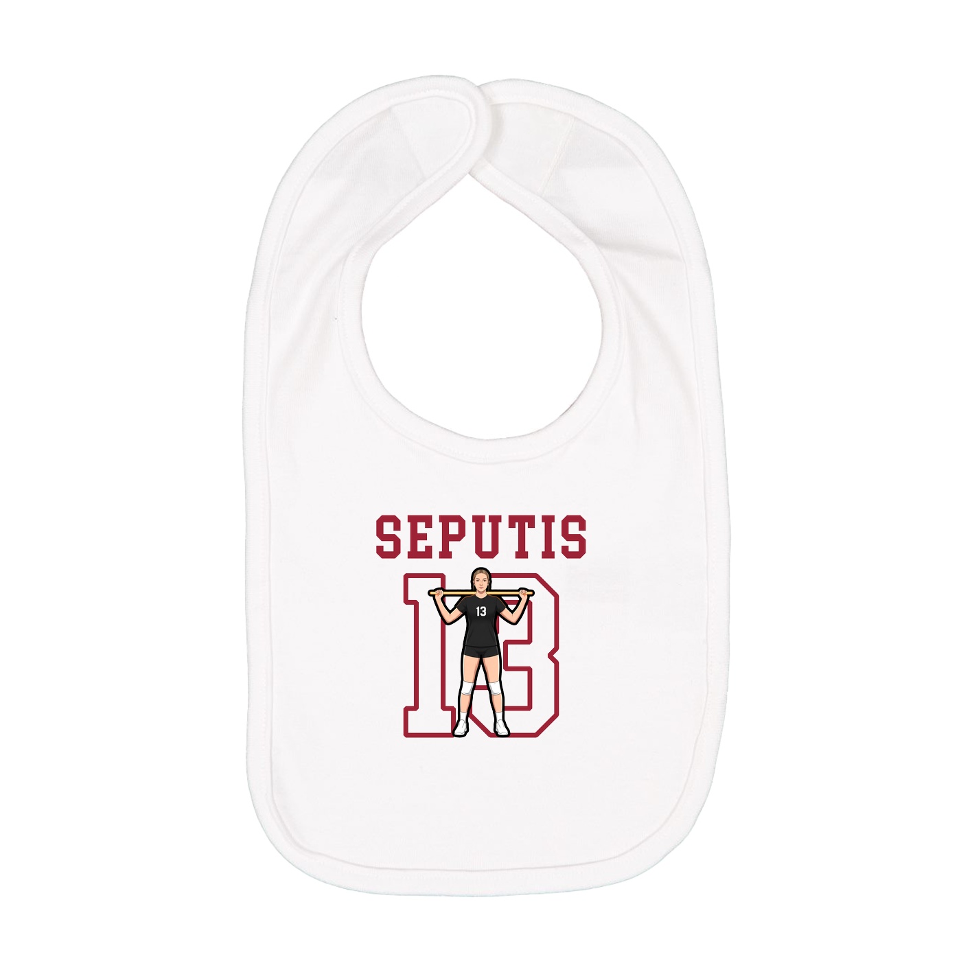 Infant Bib — Shirsey in White