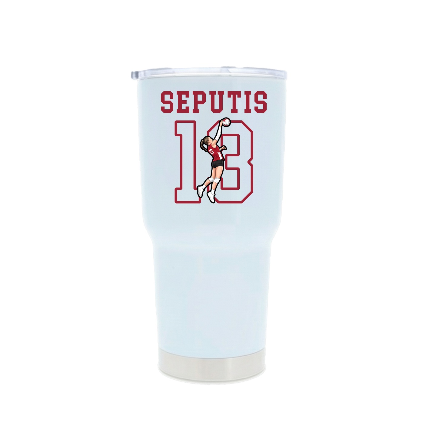 30oz Stainless Steel Tumbler — Shirsey in White