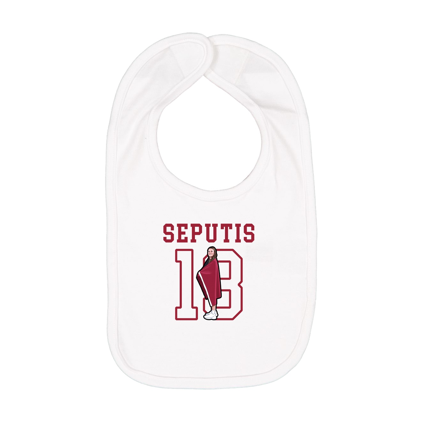 Infant Bib — Shirsey in White