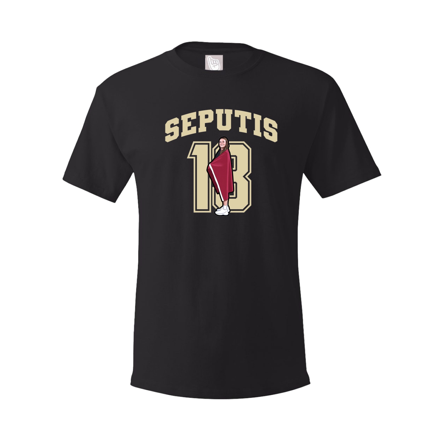 Youth Tee — Number in Black