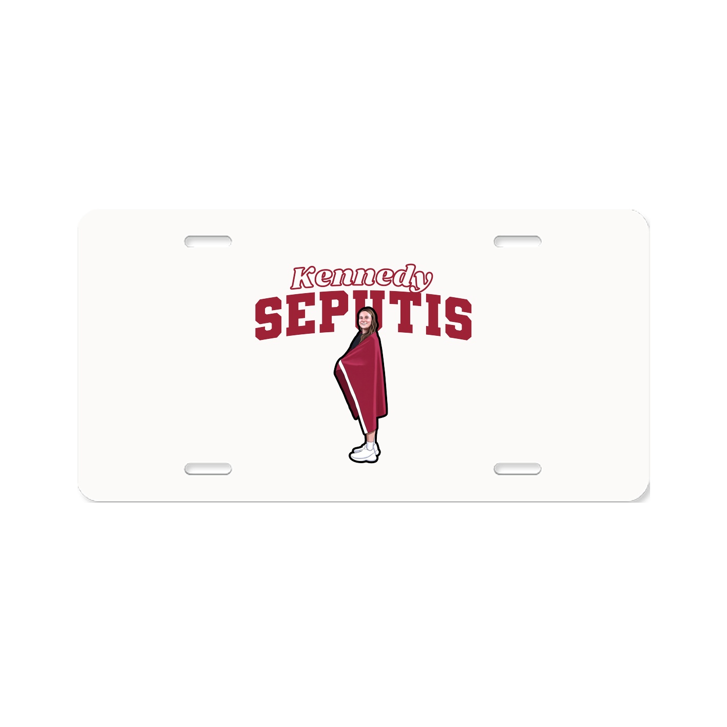 License Plate — Name Arch in Classic