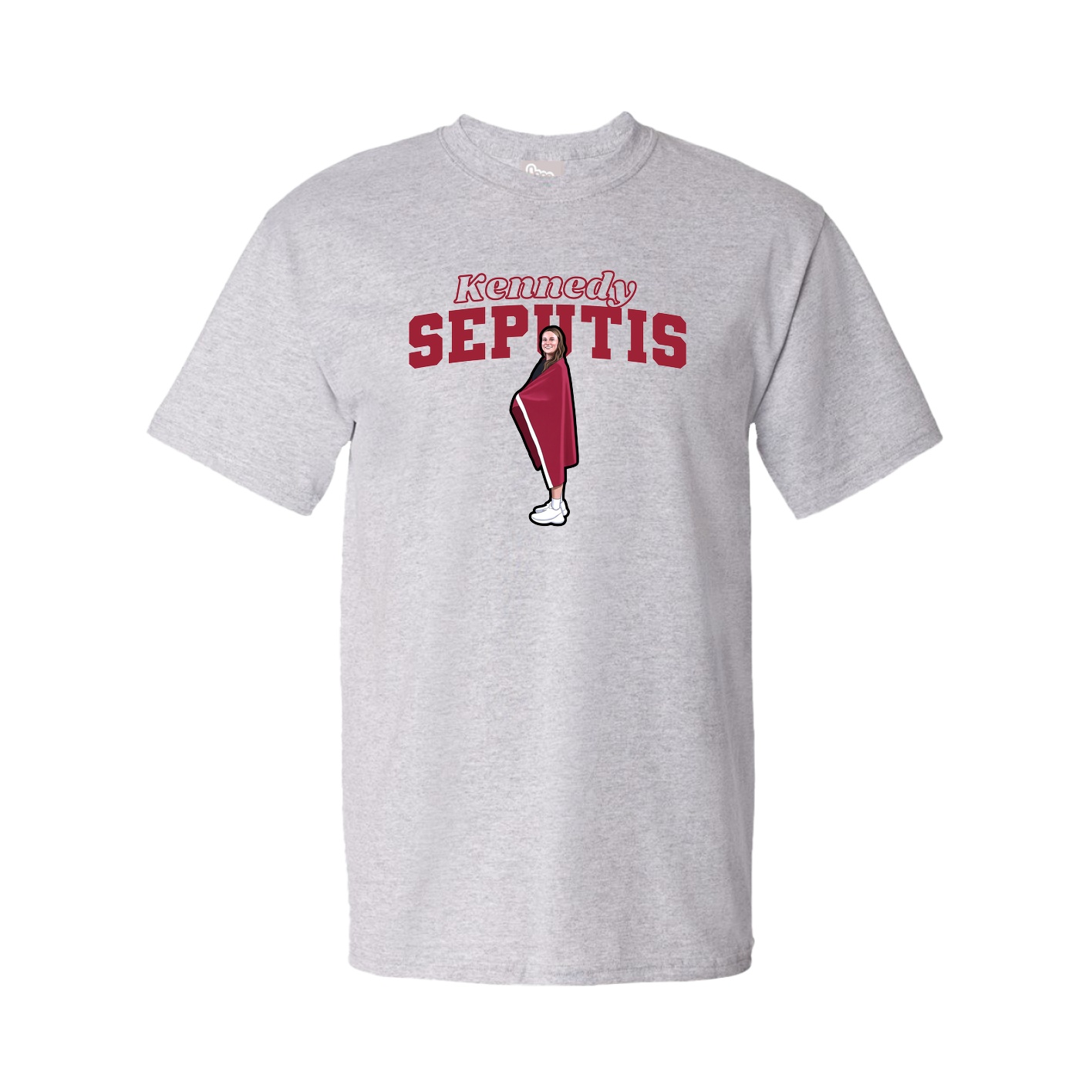 Youth Tee — Name Arch in Grey