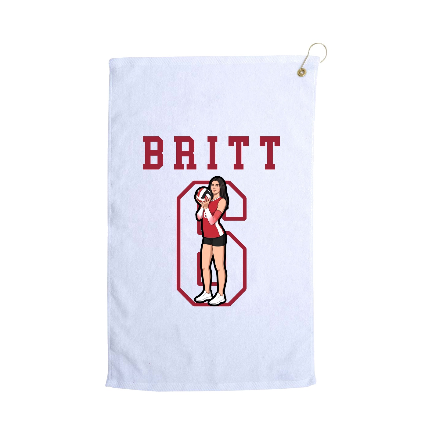 Golf Towel — Shirsey in White