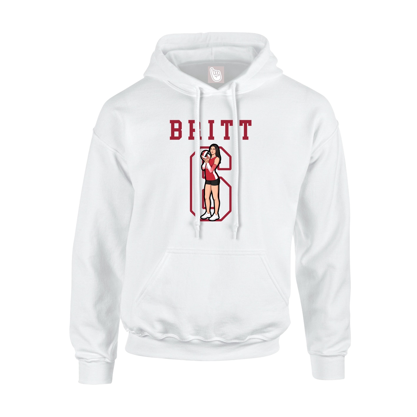 Hoodie — Shirsey in White