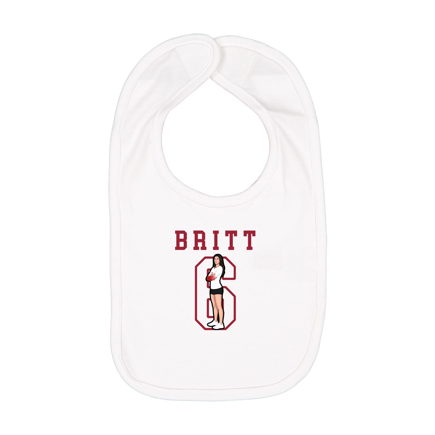 Infant Bib — Shirsey in White