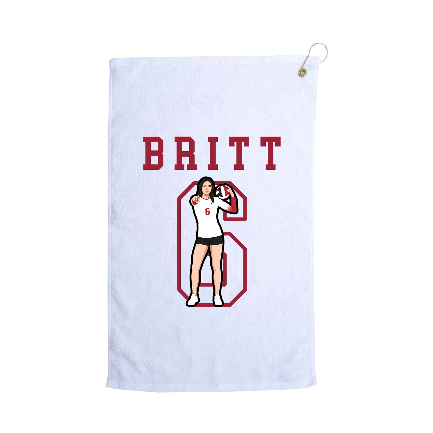 Golf Towel — Shirsey in White