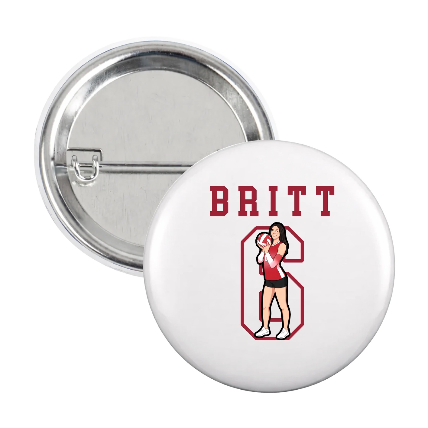 Game Day Button — Shirsey in White