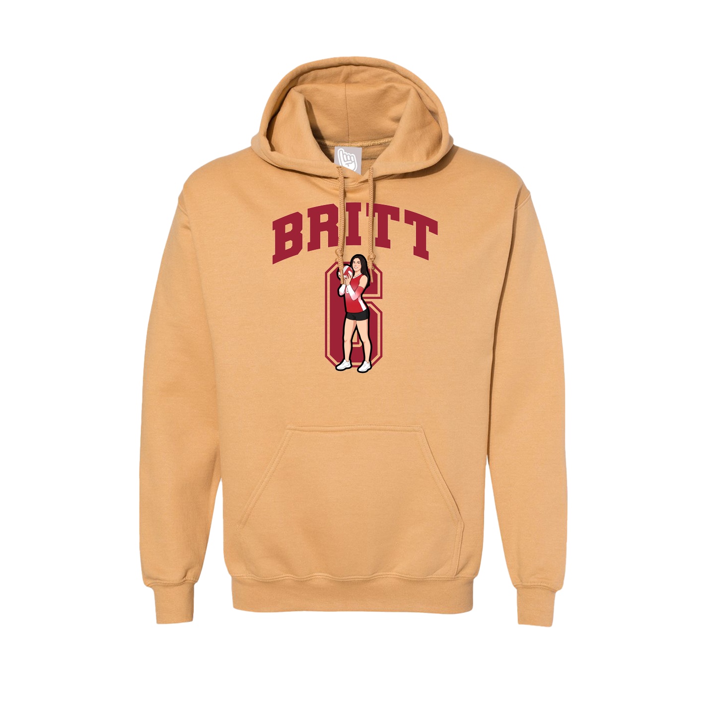 Hoodie — Number in Vegas Gold