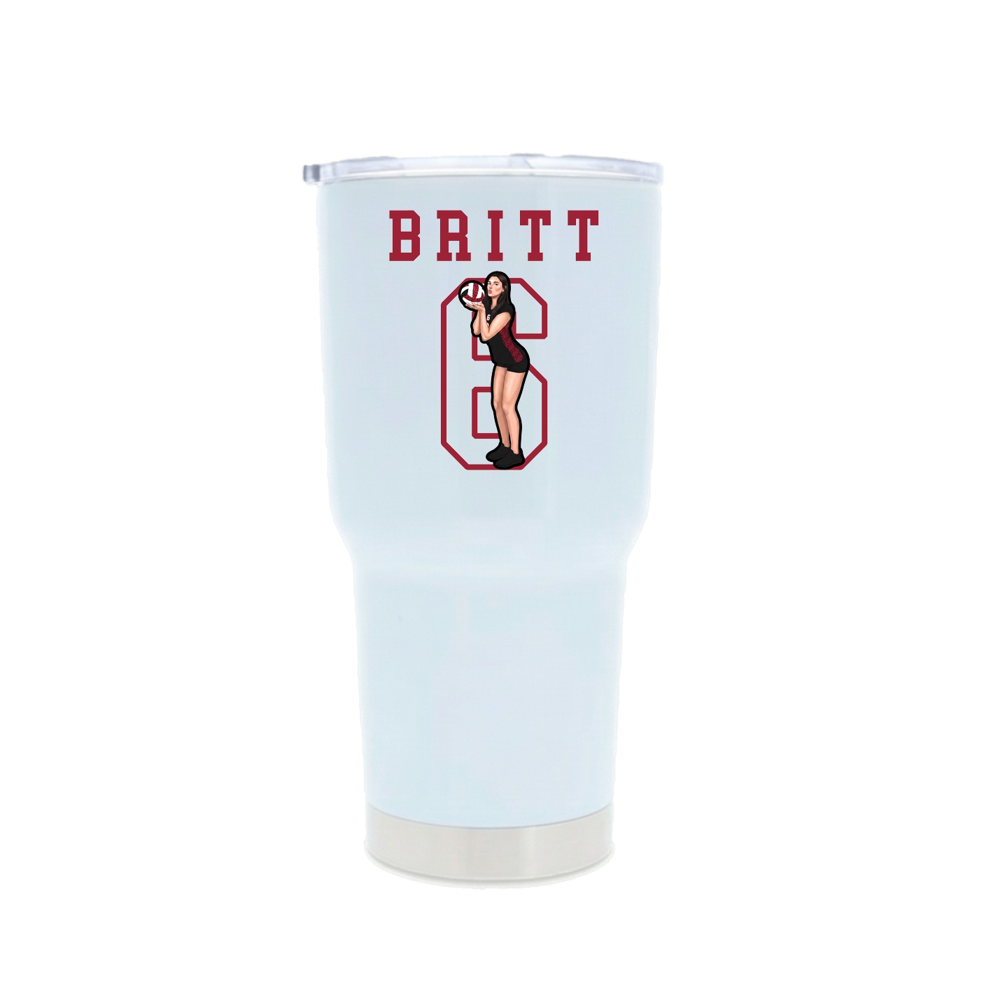 30oz Stainless Steel Tumbler — Shirsey in White
