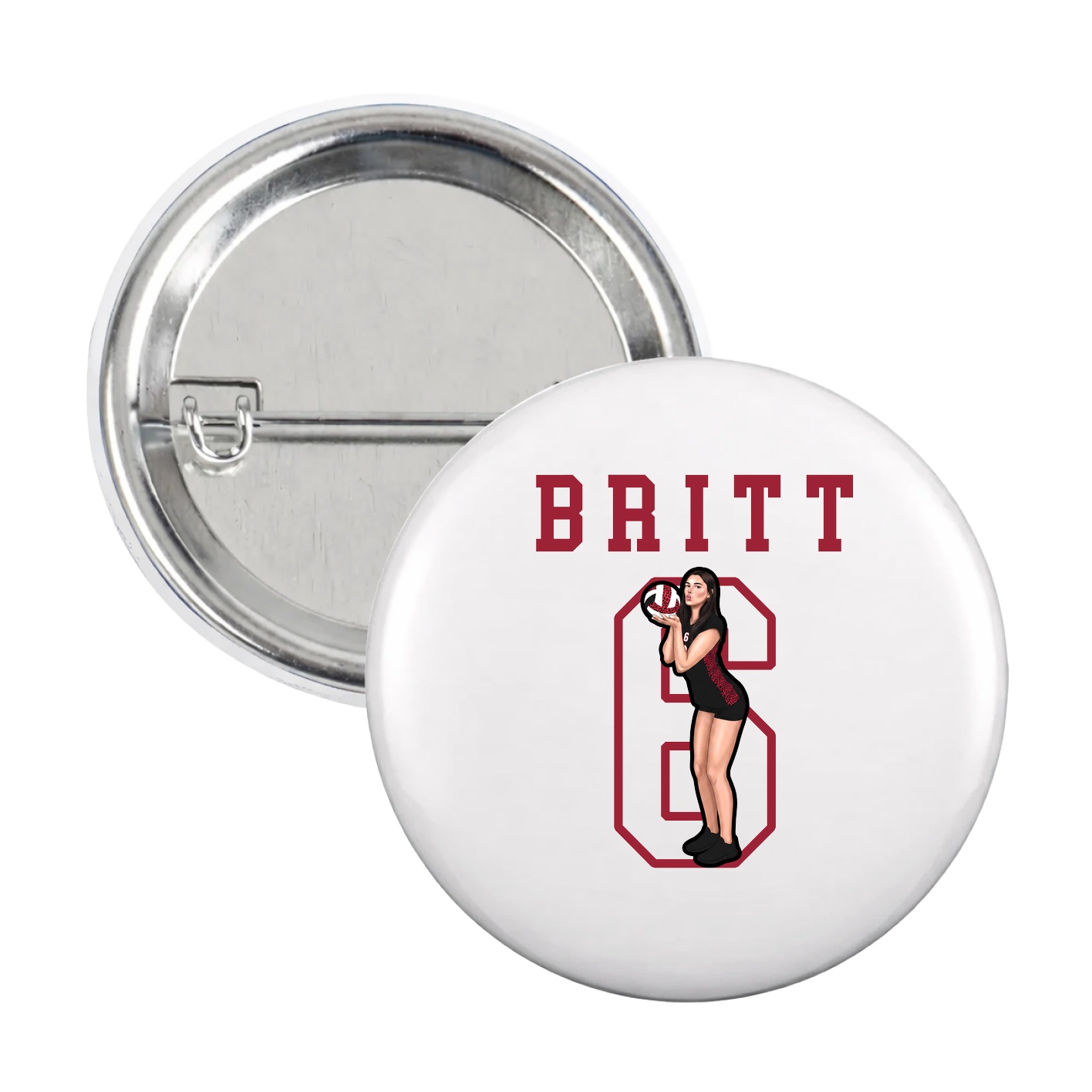 Game Day Button — Shirsey in White