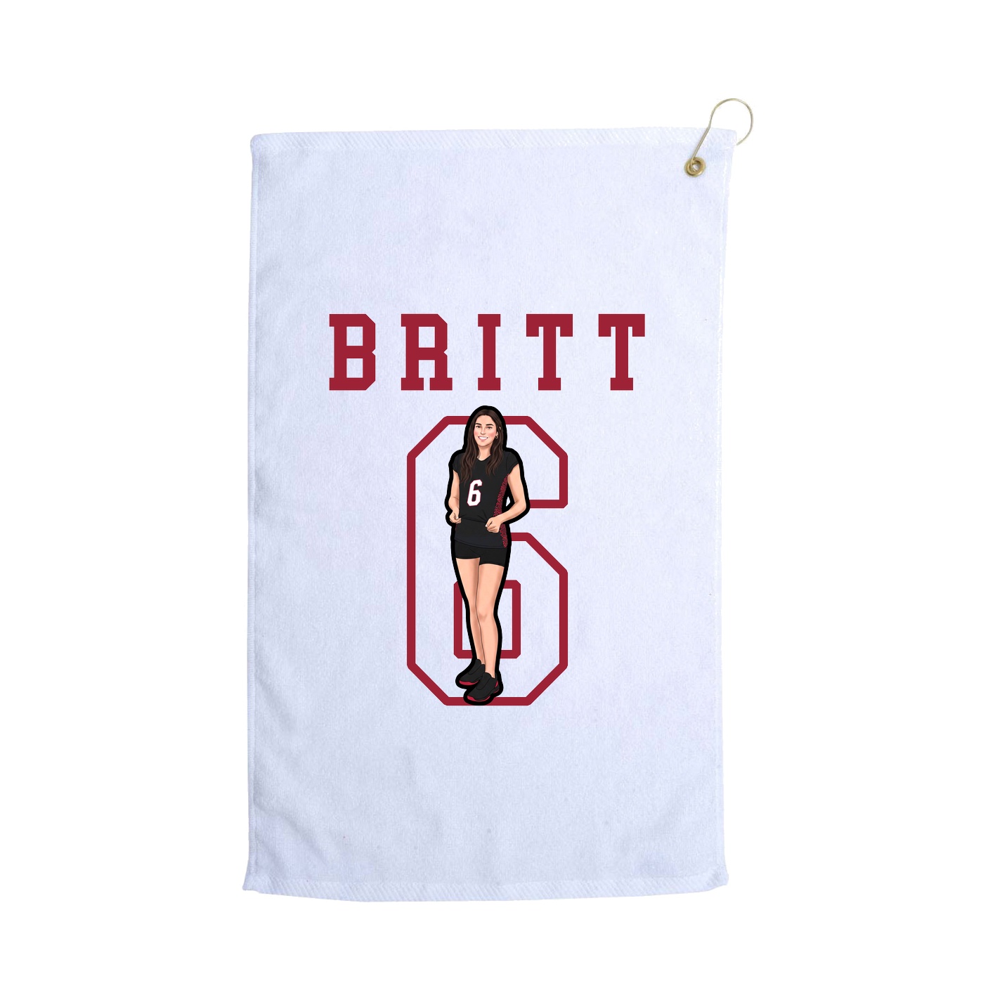 Golf Towel — Shirsey in White