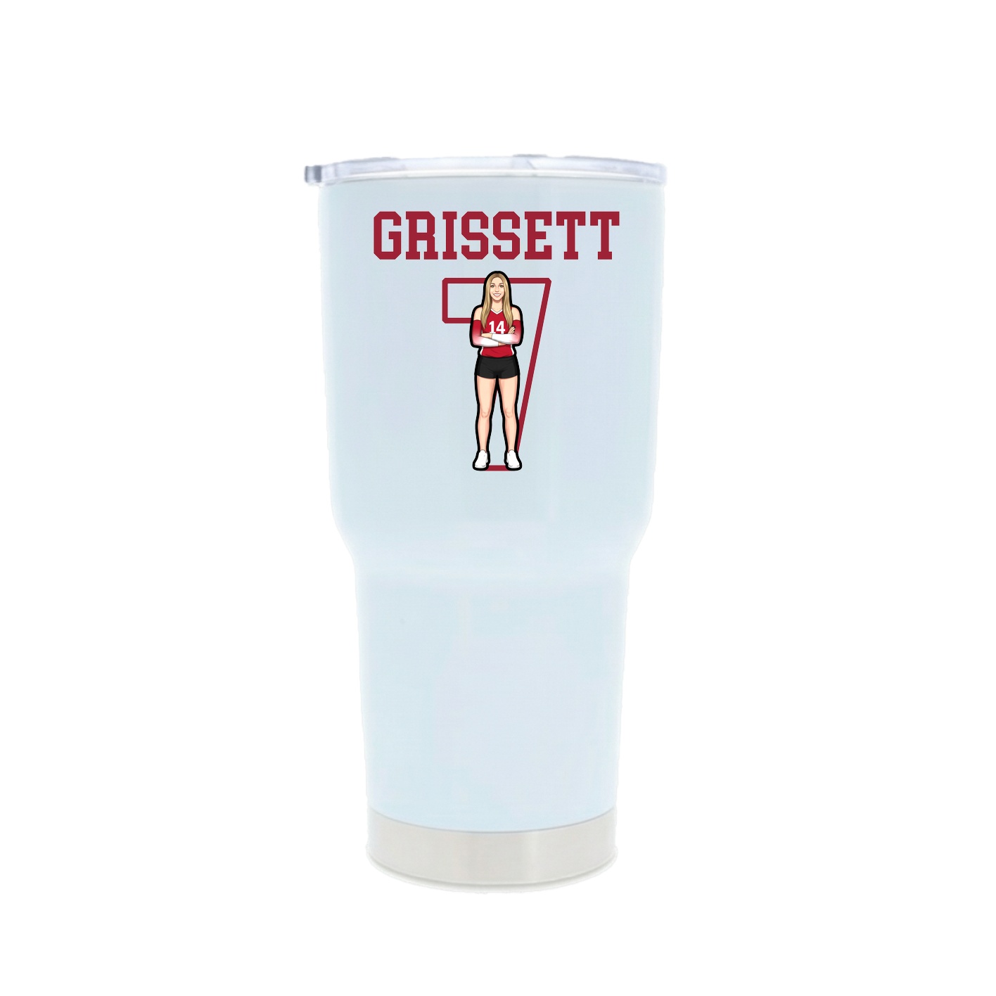 30oz Stainless Steel Tumbler — Shirsey in White