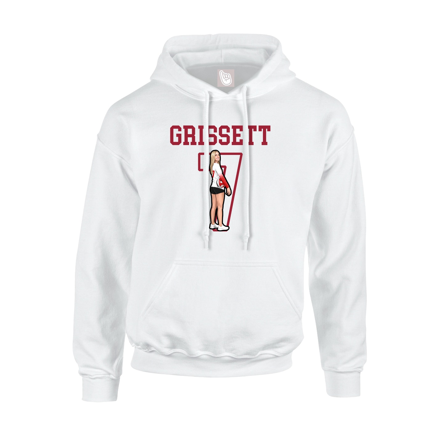 Hoodie — Shirsey in White