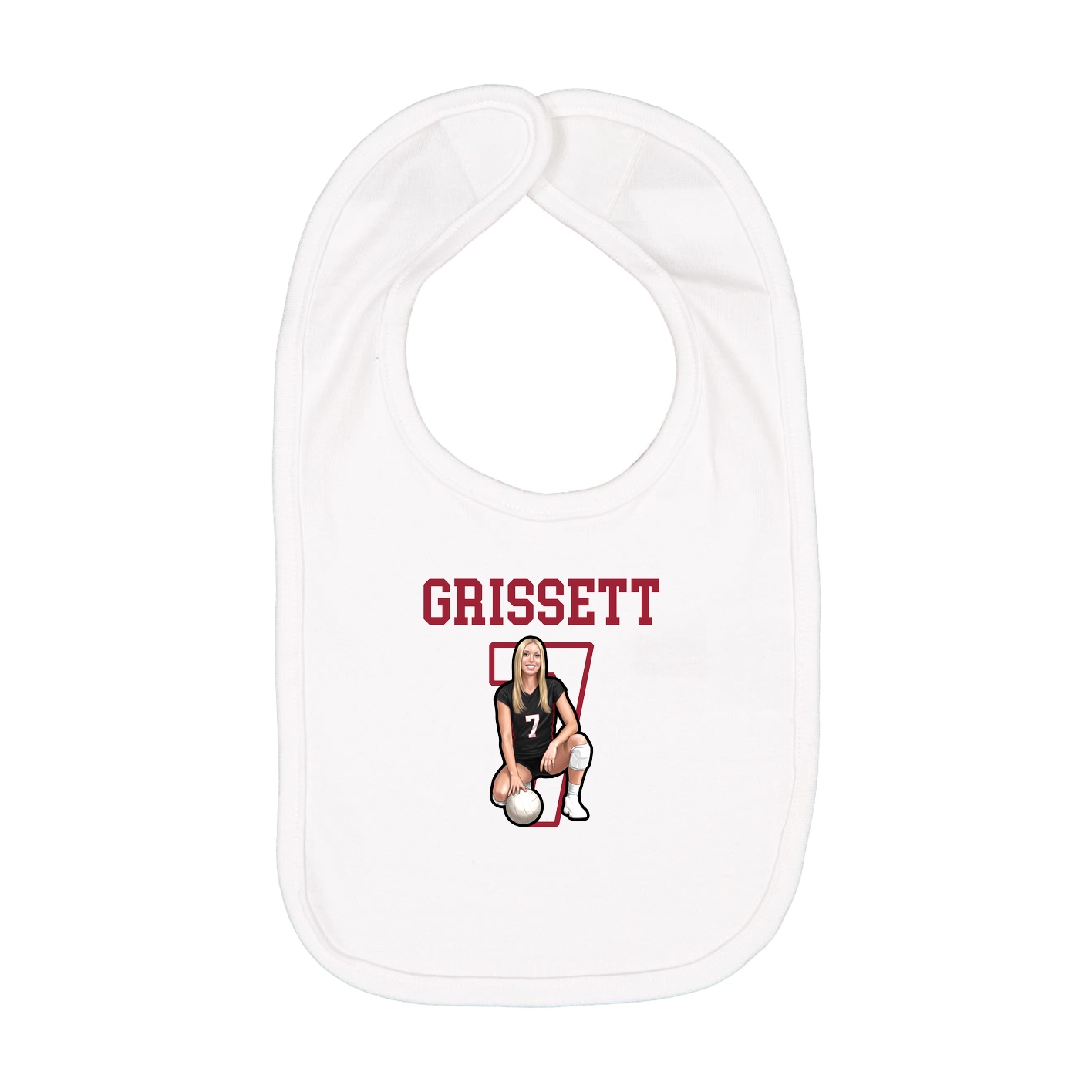 Infant Bib — Shirsey in White