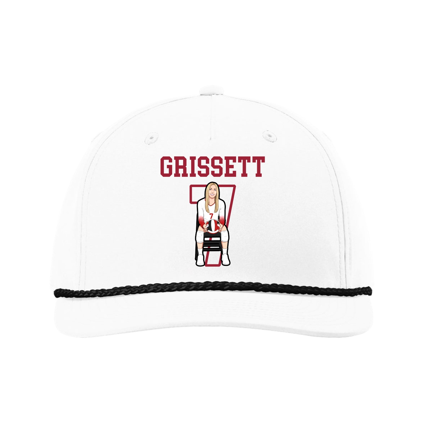Five-Panel Classic Rope Cap — Shirsey in White