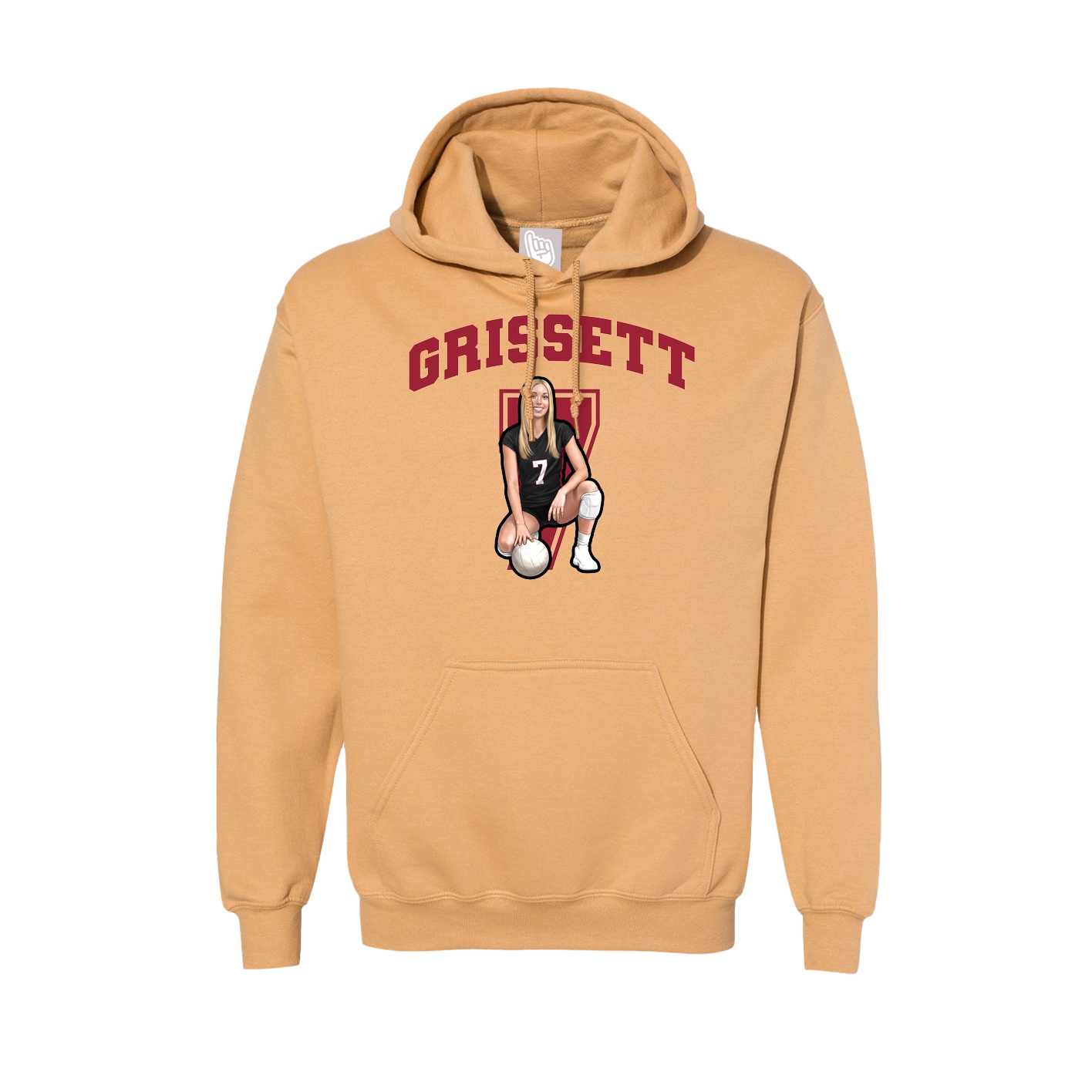 Hoodie — Number in Vegas Gold