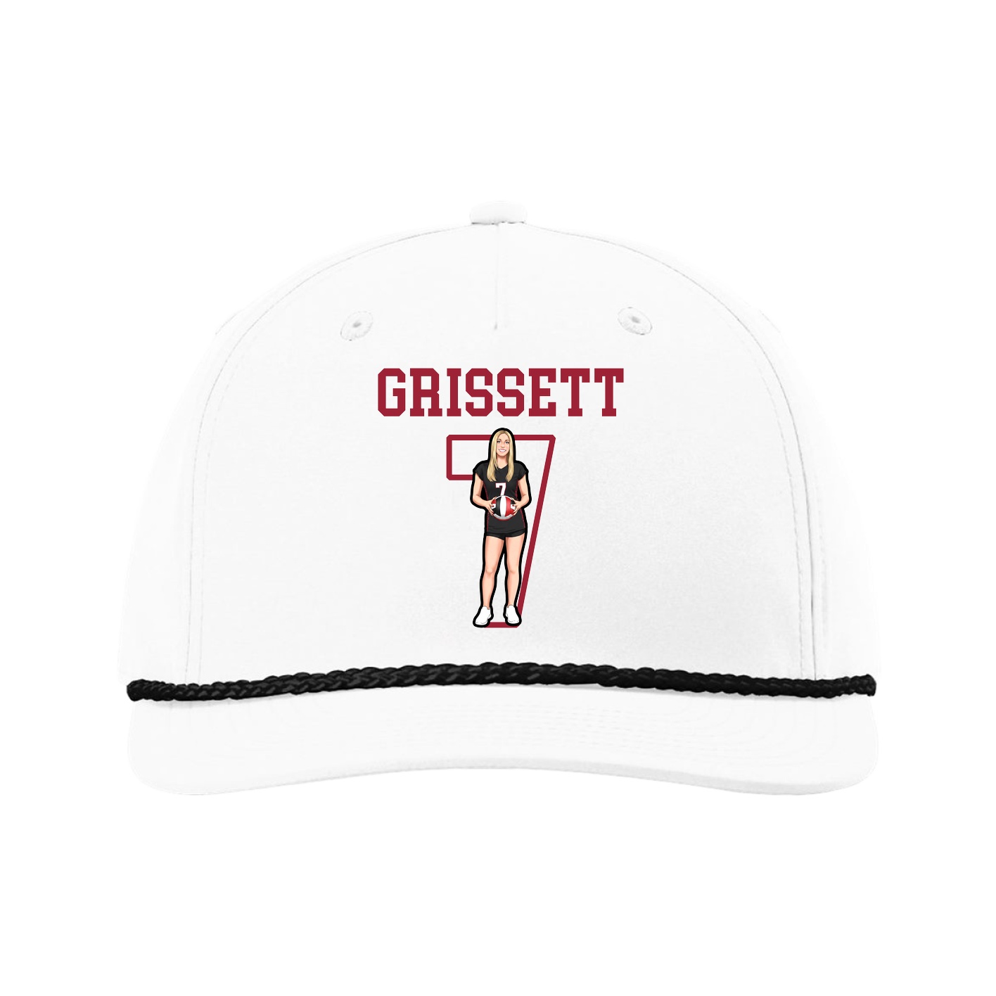 Five-Panel Classic Rope Cap — Shirsey in White