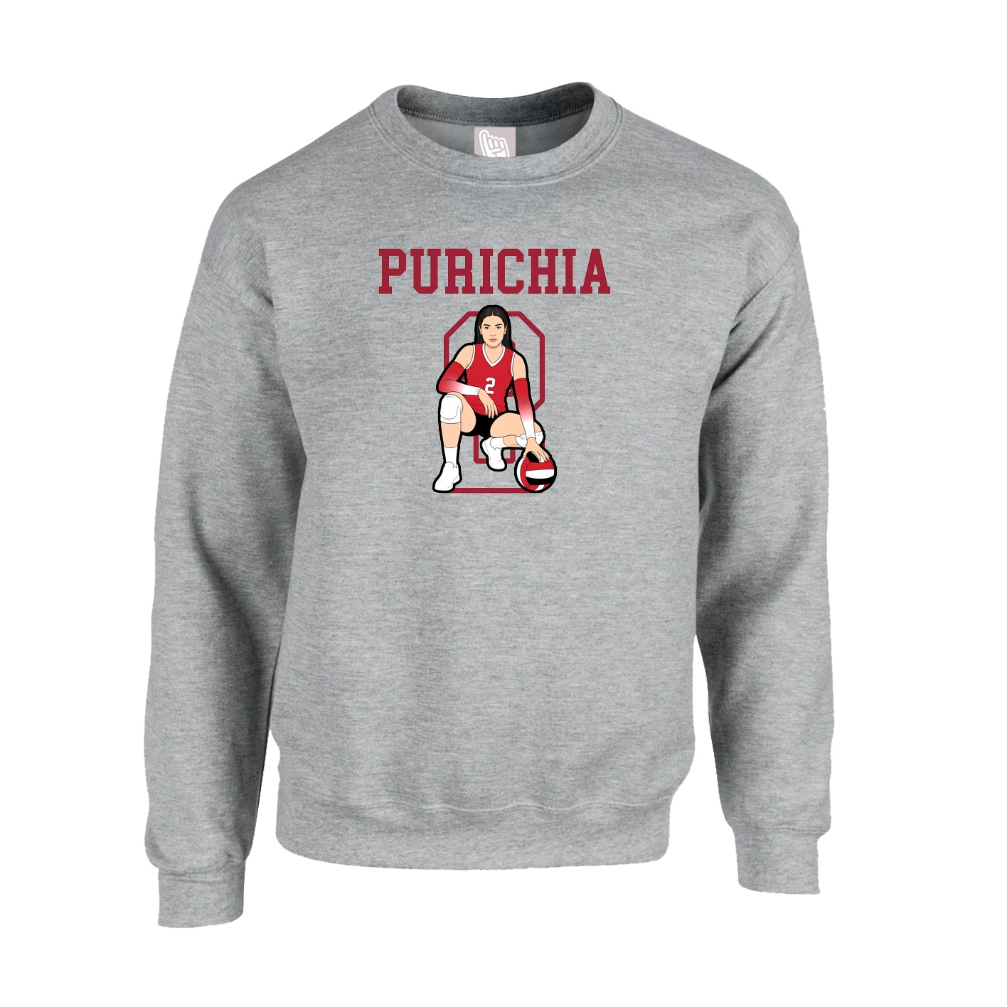 Fleece Crew — Shirsey in Grey