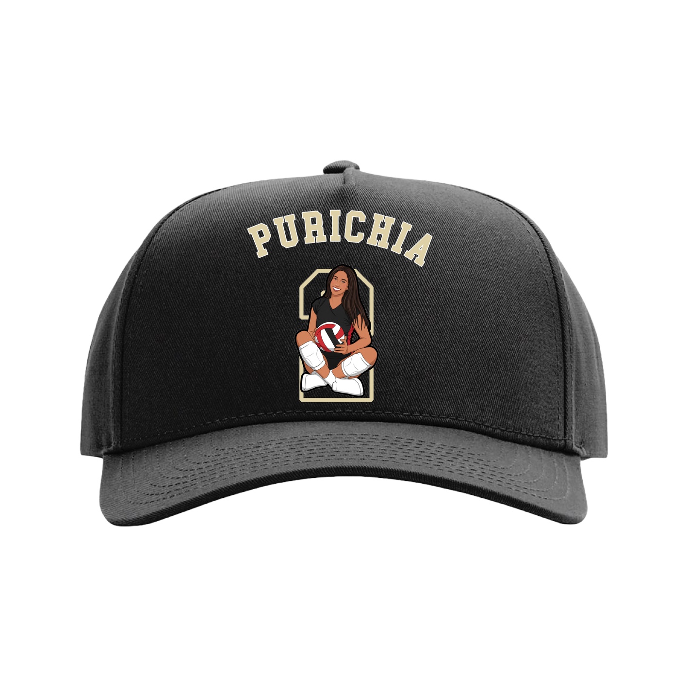 Full Fabric Five-Panel Champ Cap