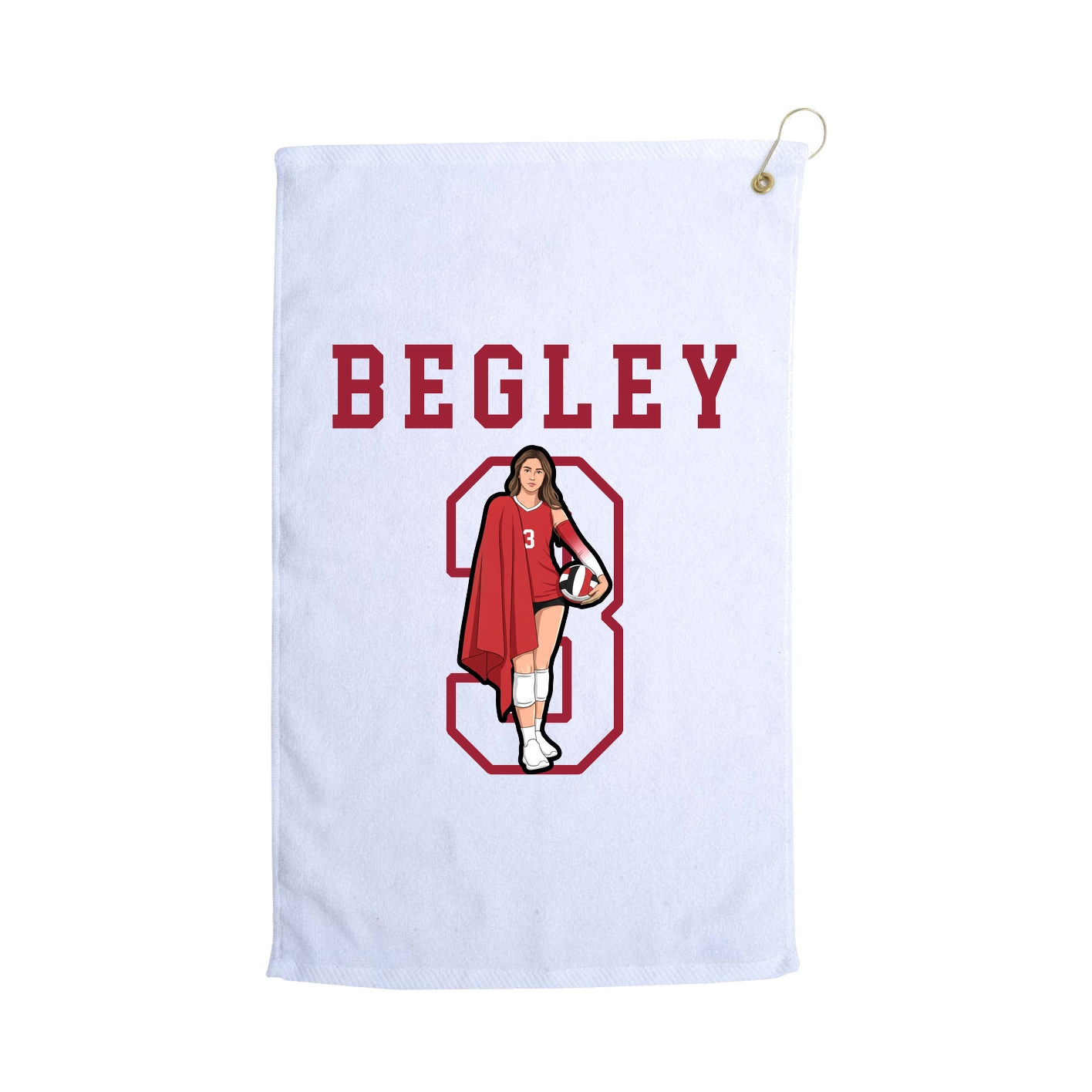 Golf Towel — Shirsey in White