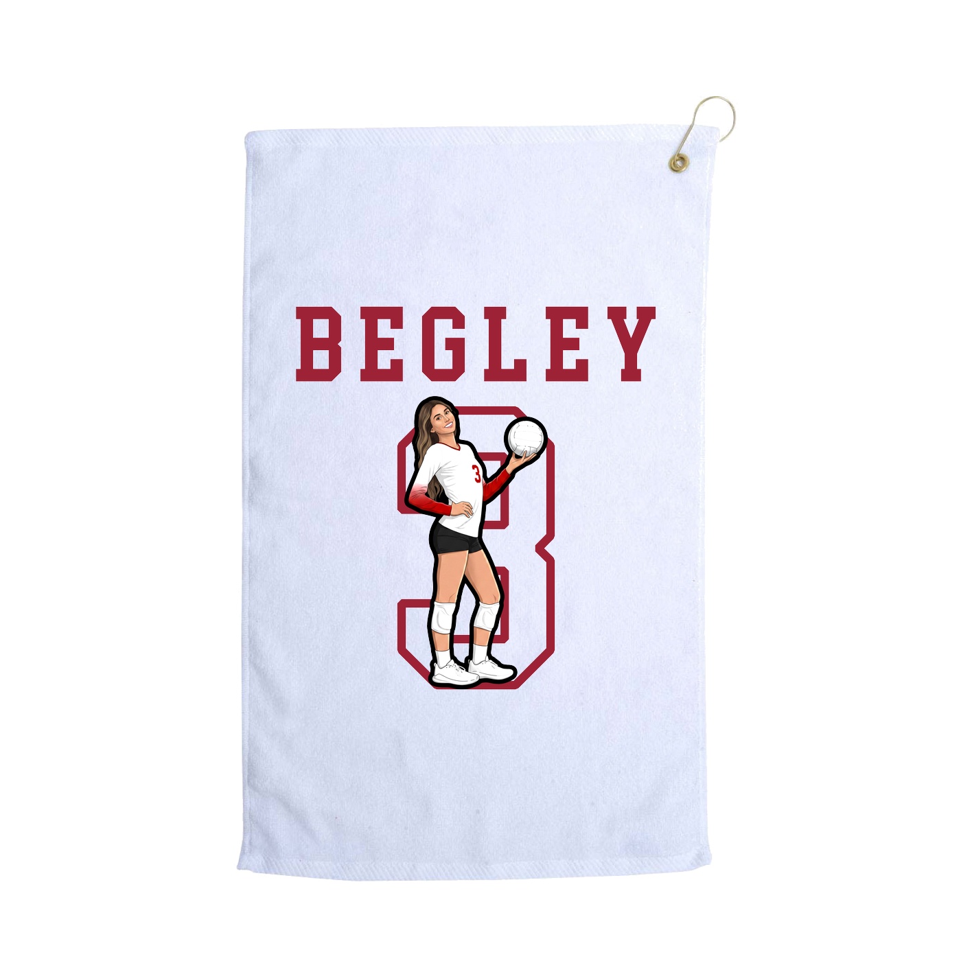 Golf Towel — Shirsey in White