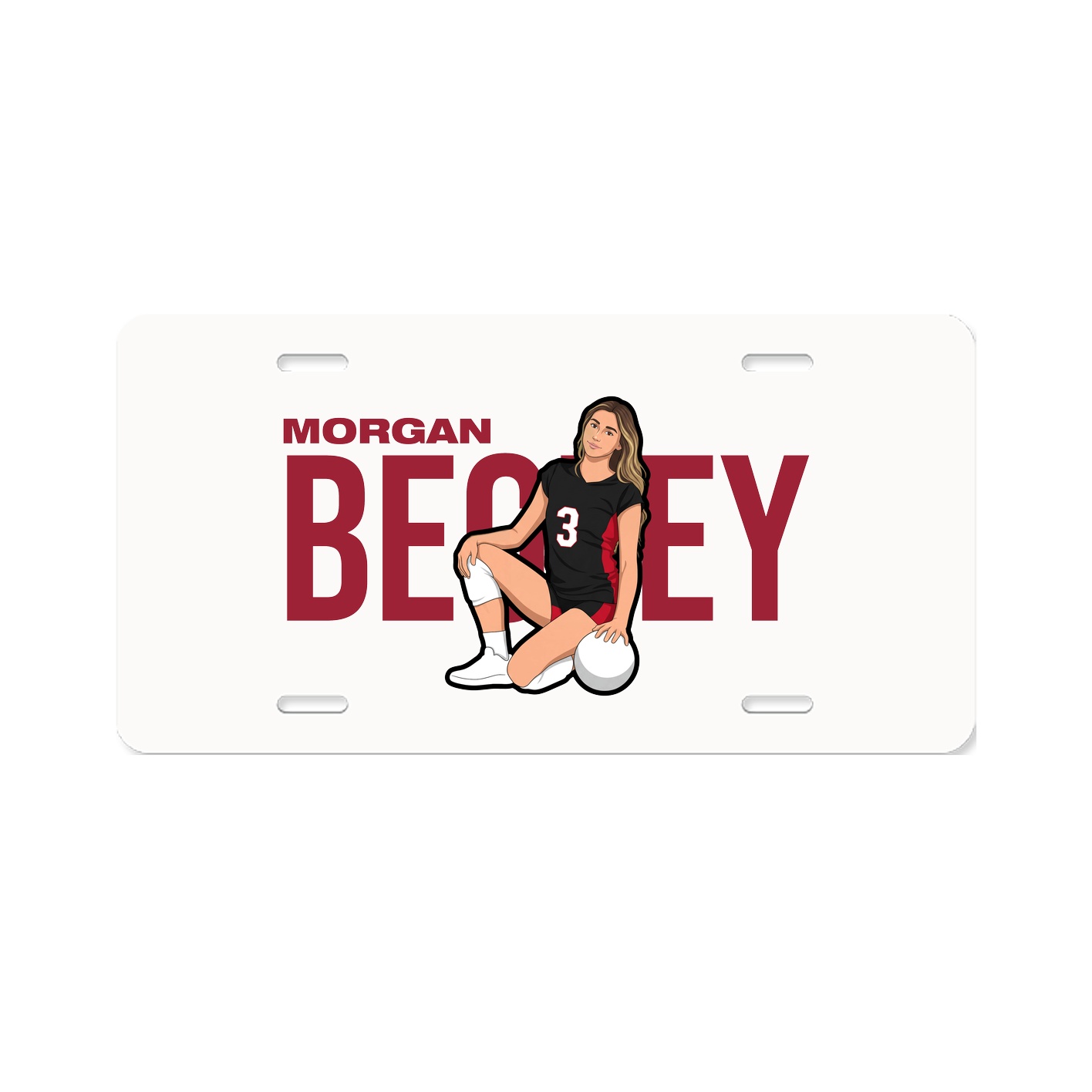 License Plate — Player Name in Classic