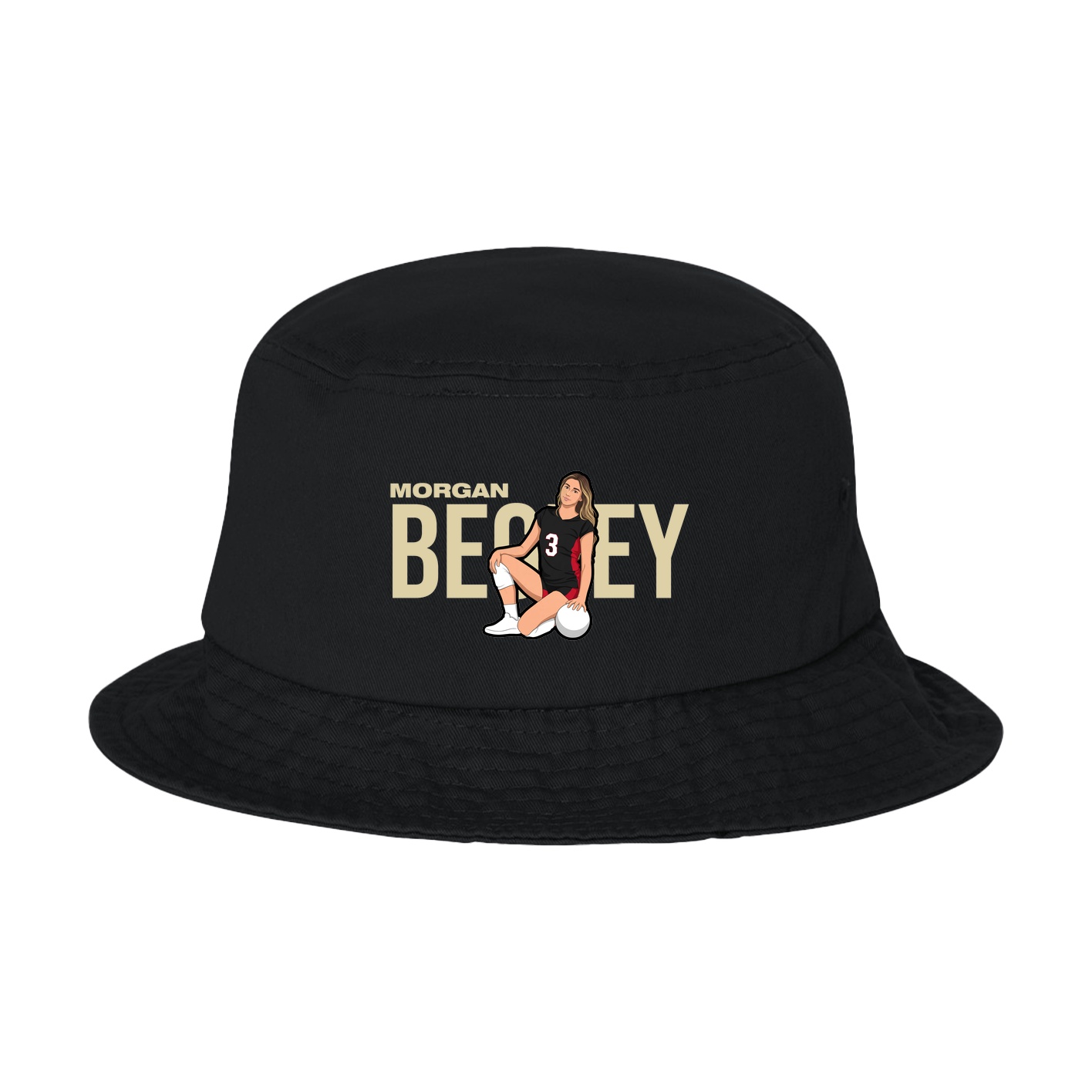 Bucket Cap — Player Name in Black