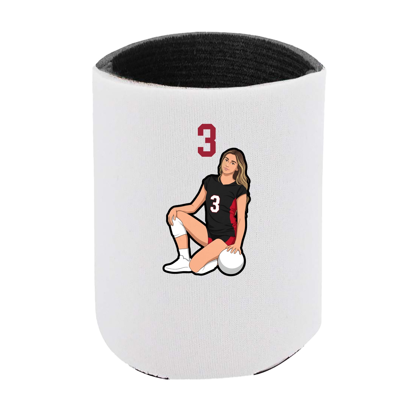 Can Holder — Number Top in White