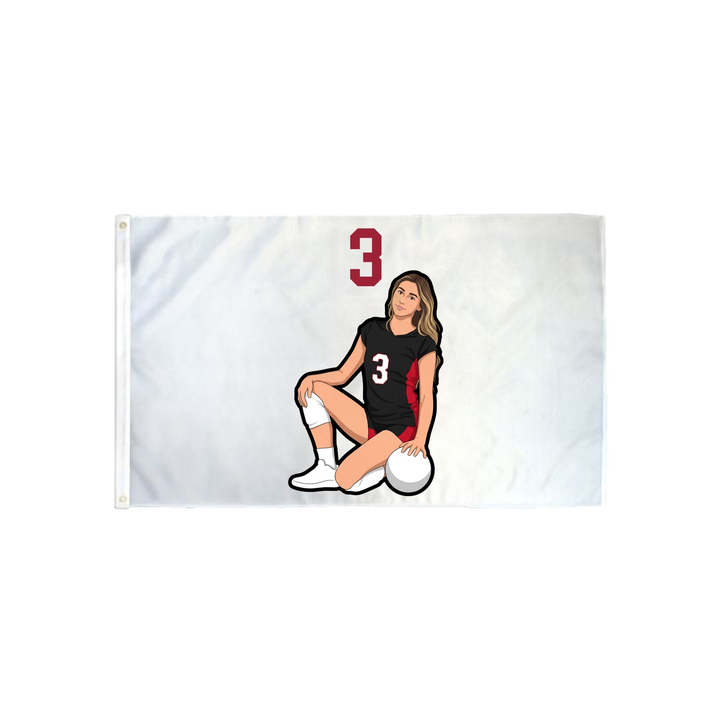 3x5 Flag — Number Top in Classic