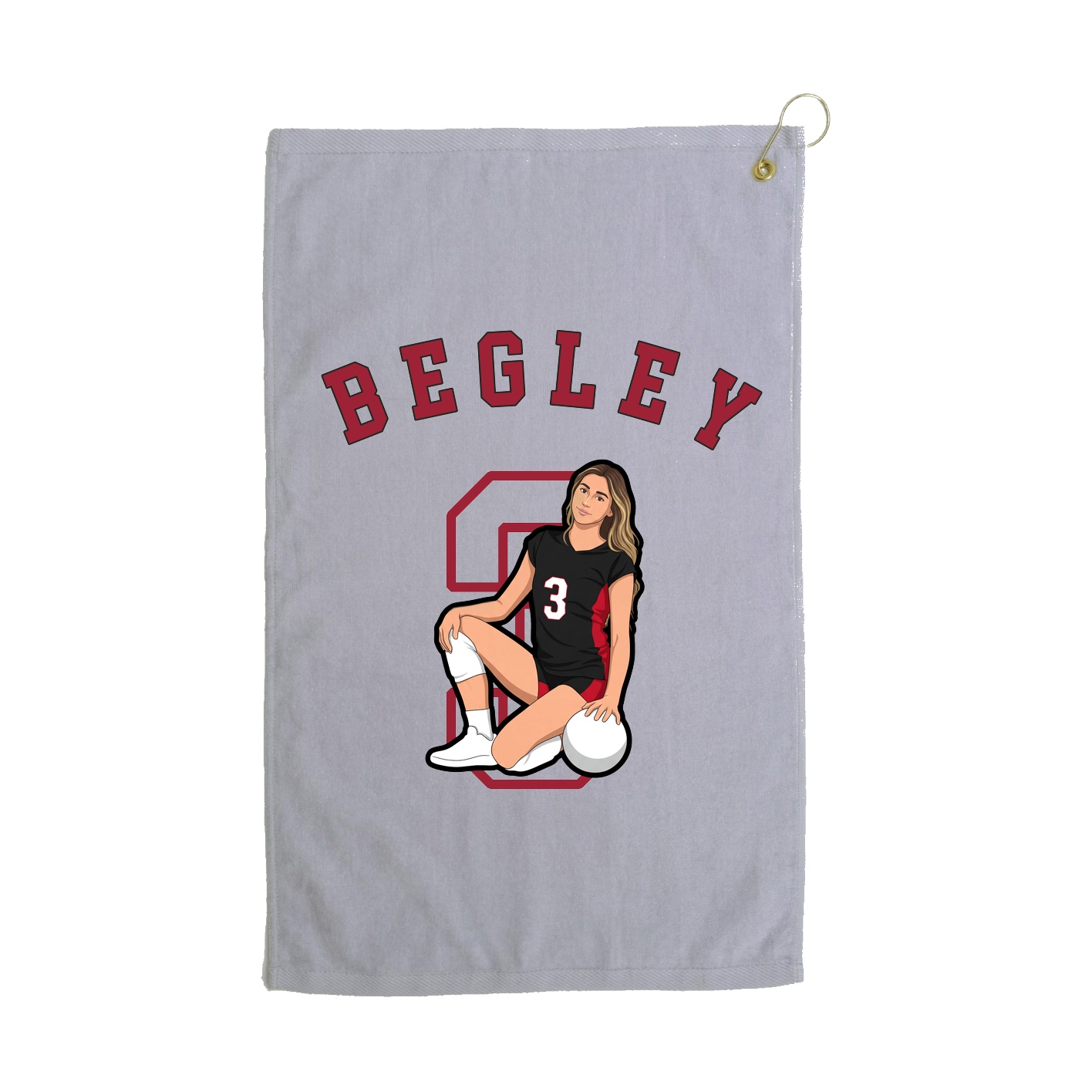 Golf Towel — Shirsey Arch in Grey