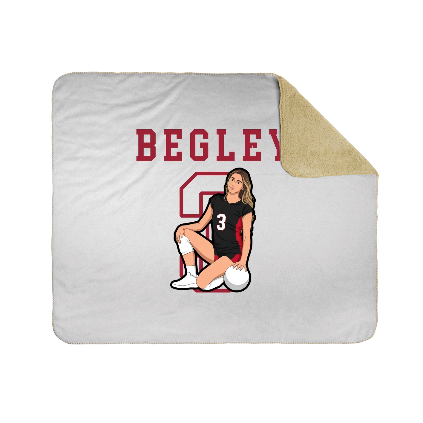 Throw Blanket — Shirsey in White