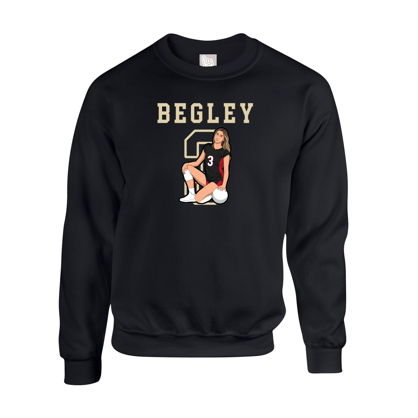 Fleece Crew — Shirsey in Black