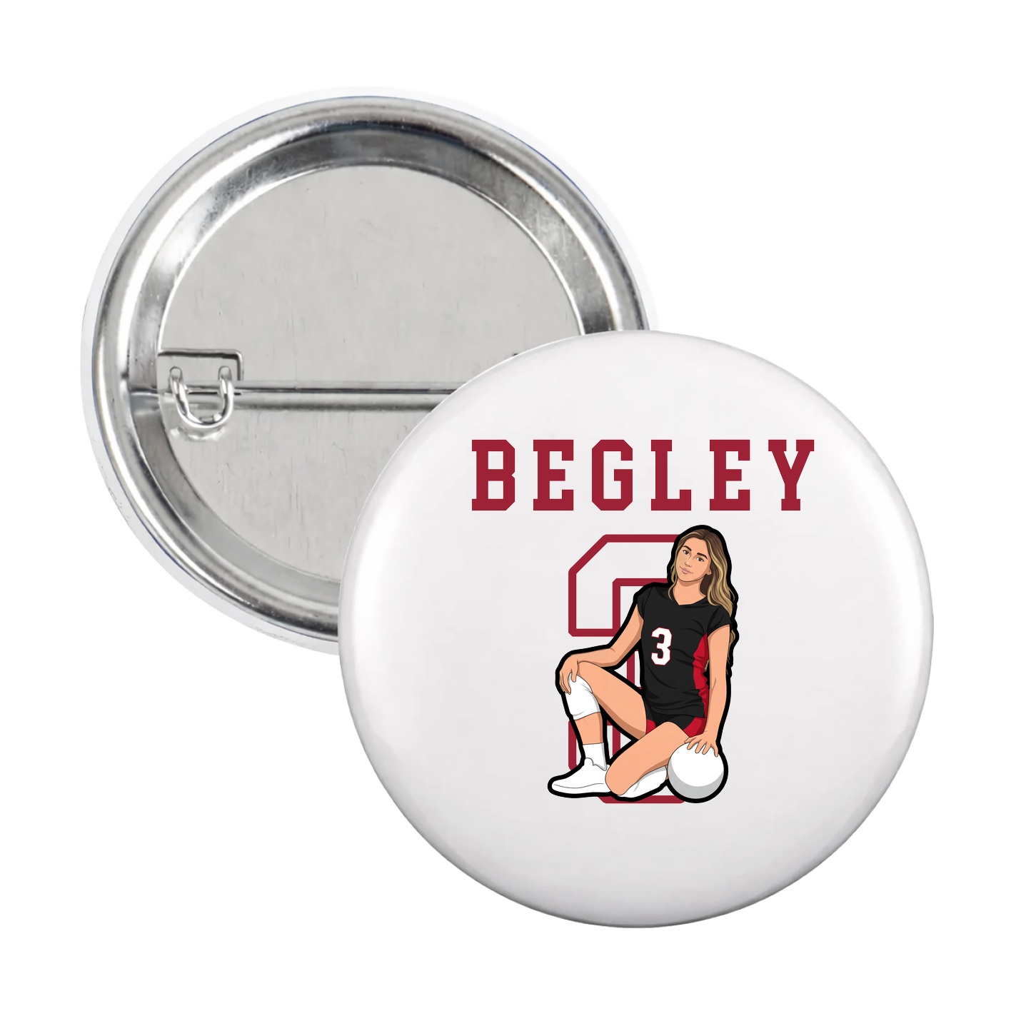 Game Day Button — Shirsey in White