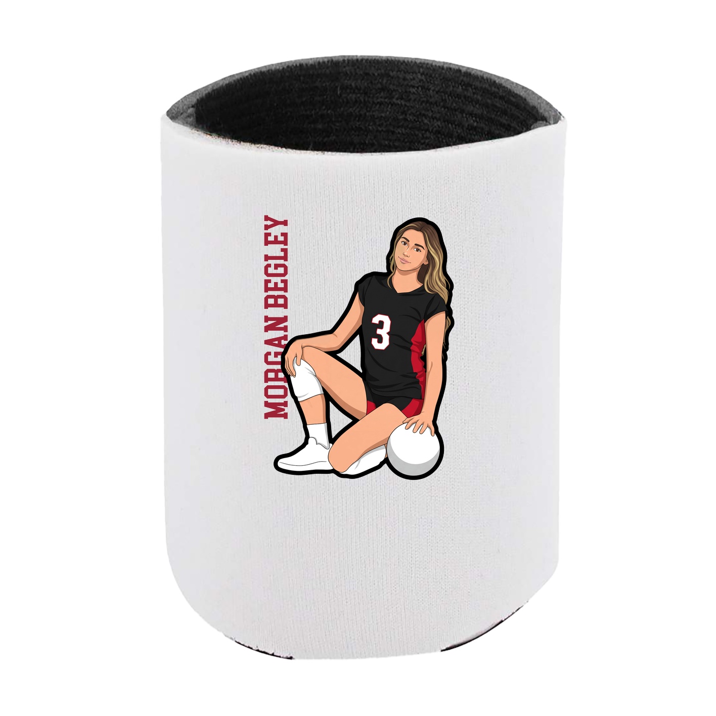 Can Holder — Name Vertical in White
