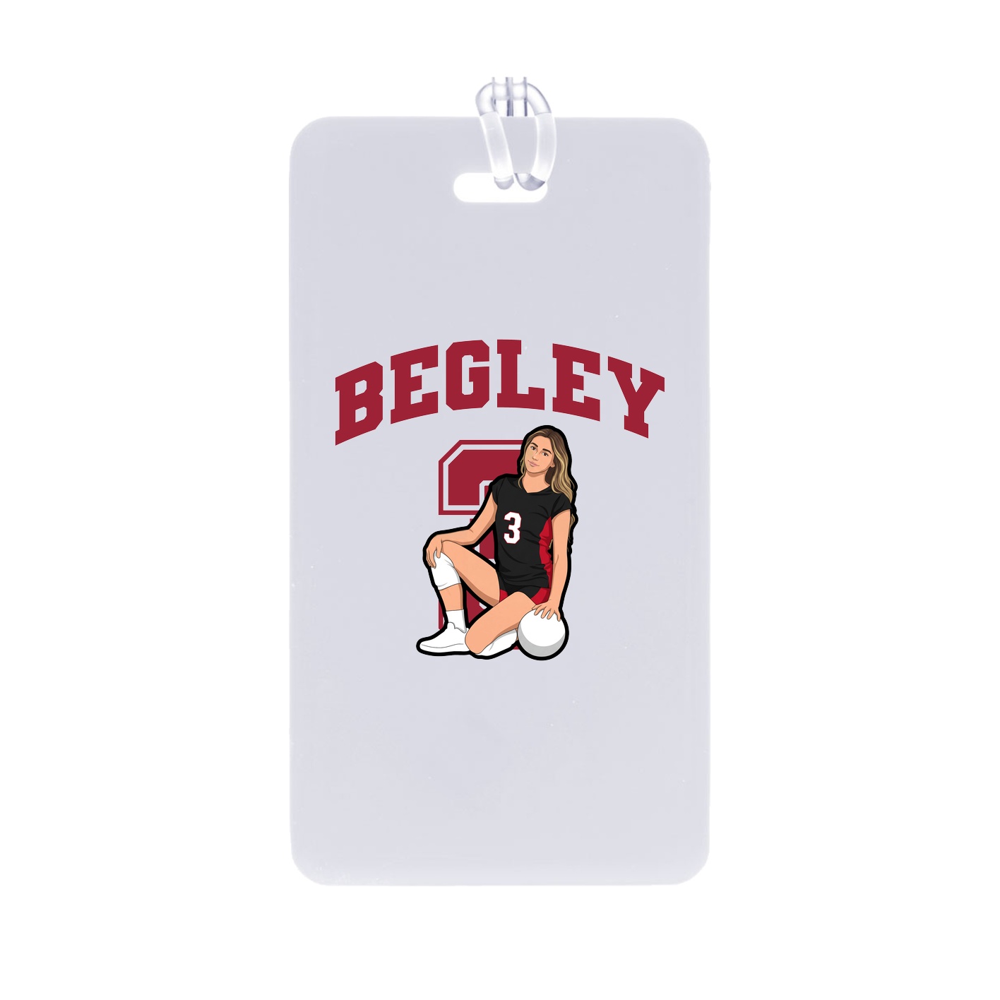 Bag Tag — Number in Classic
