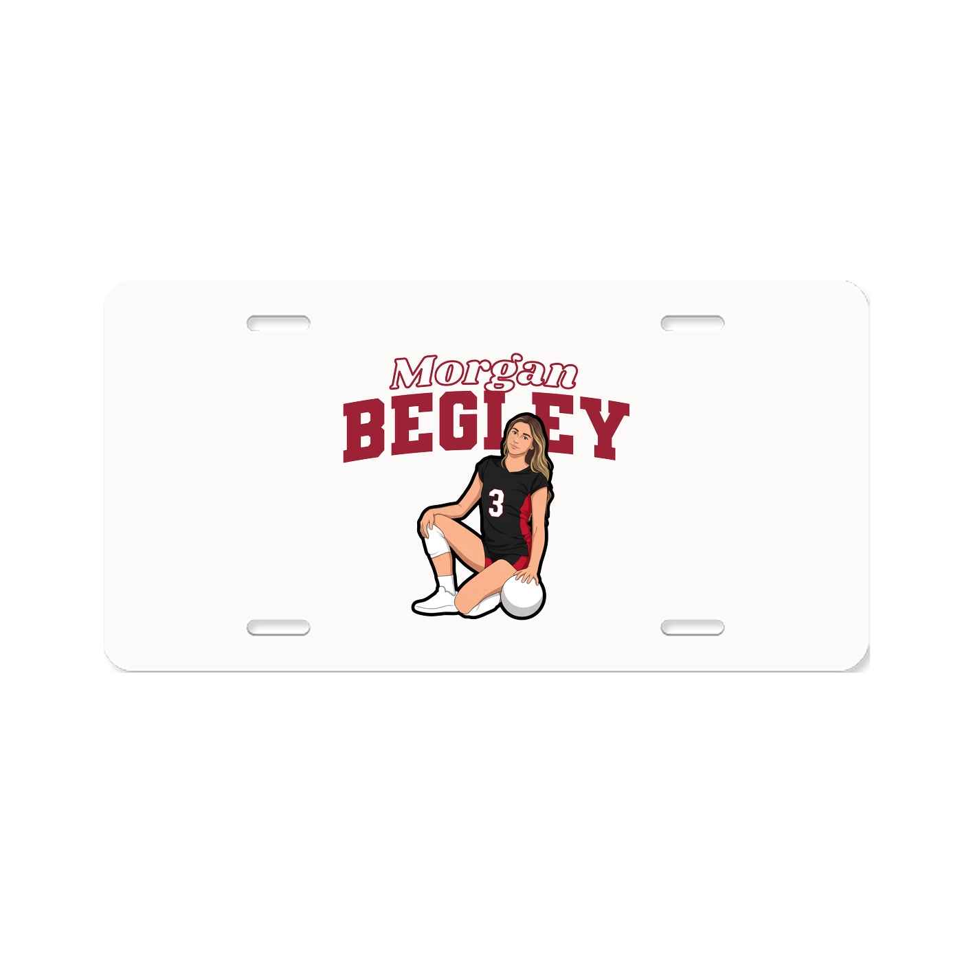 License Plate — Name Arch in Classic