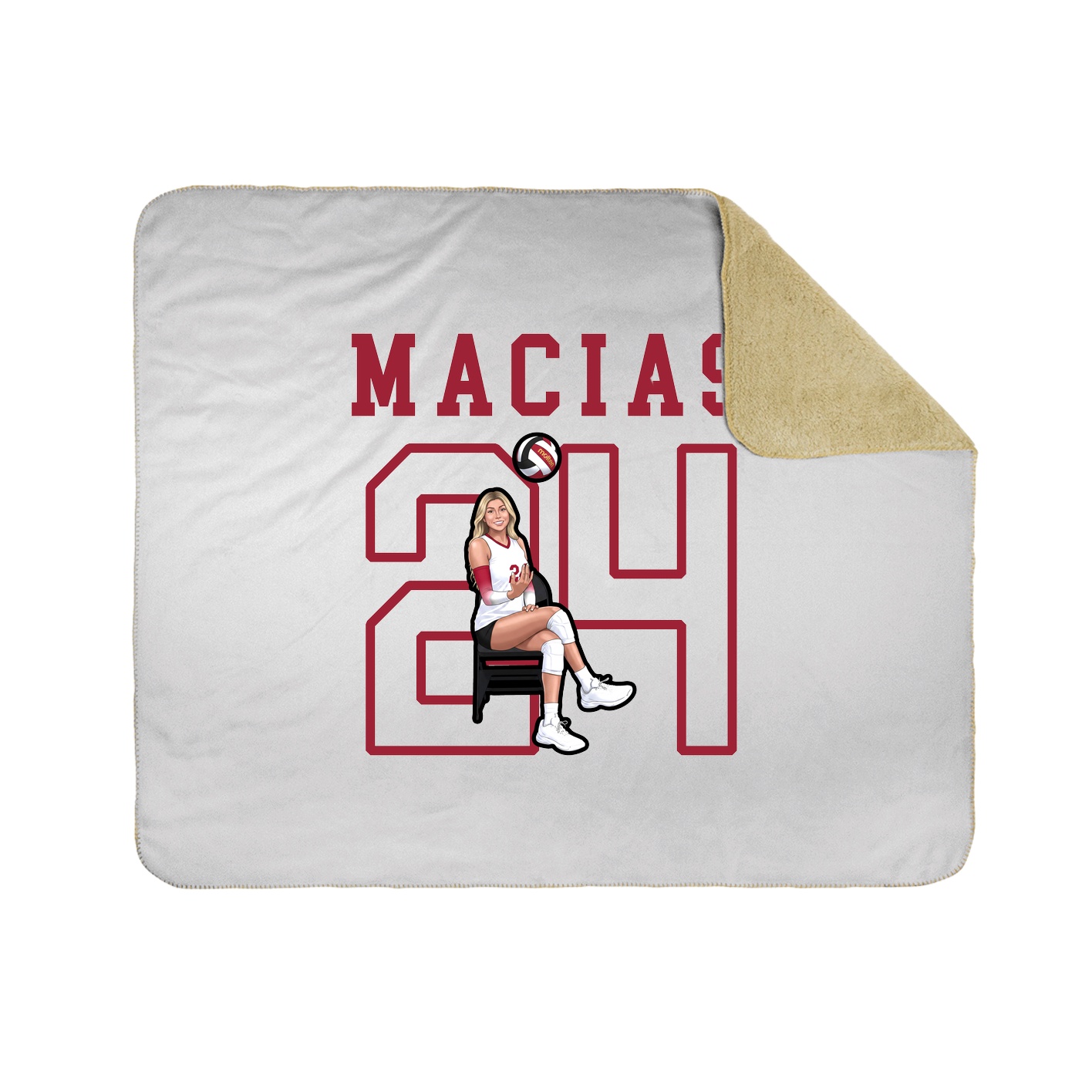 Throw Blanket — Shirsey in White