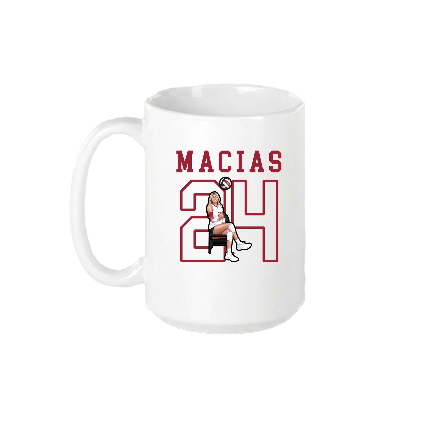 15oz Coffee Mug — Shirsey in White