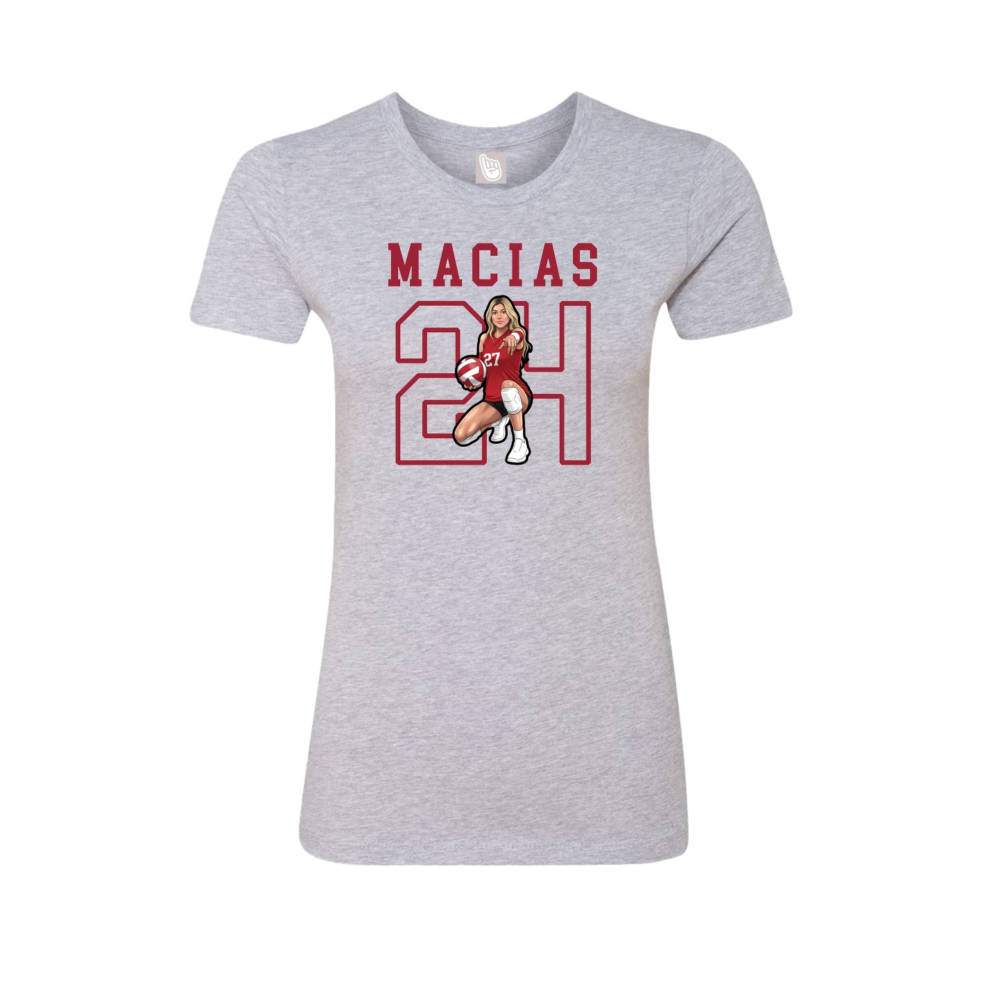Fitted Women's Tee — Shirsey in Grey