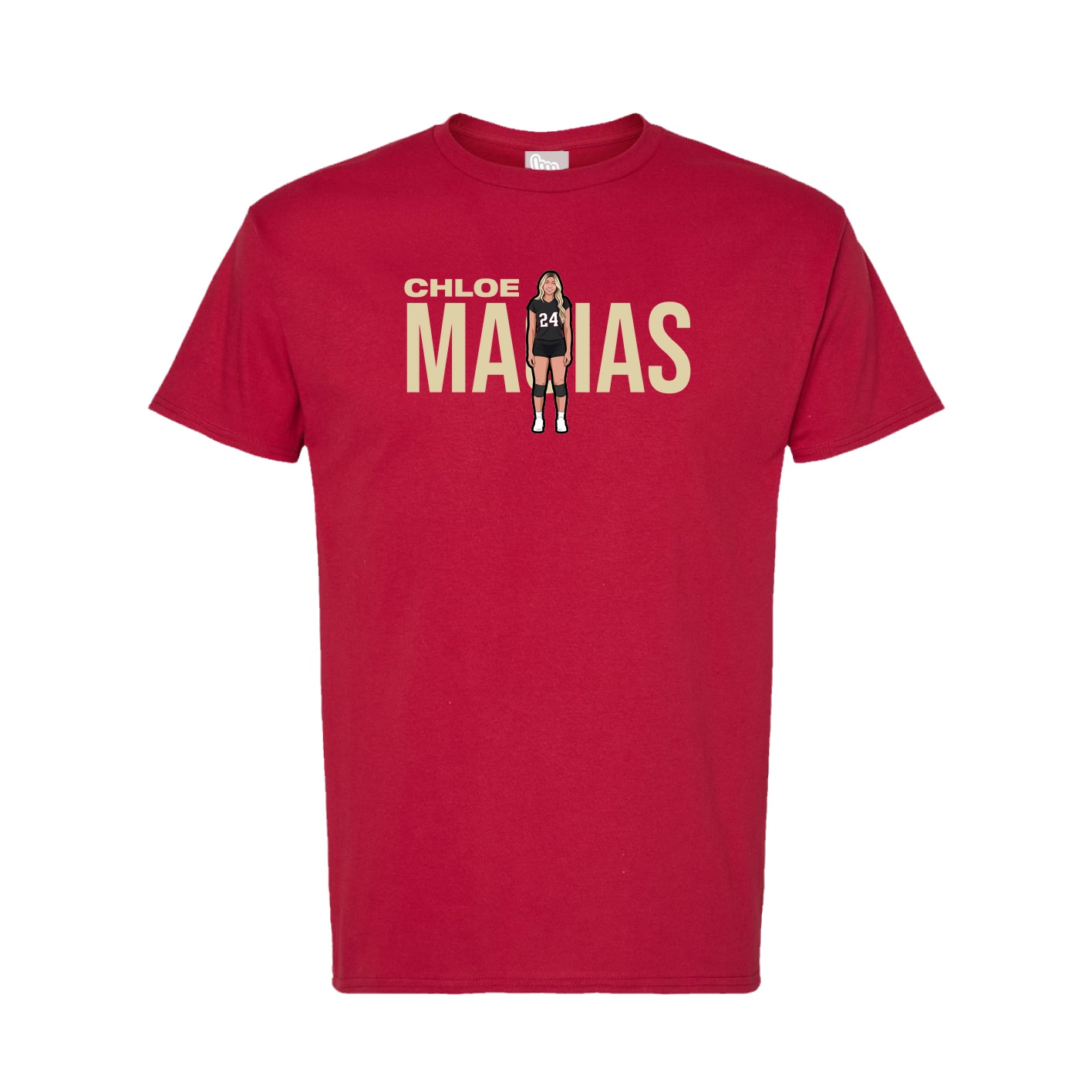 Tee — Player Name in Crimson