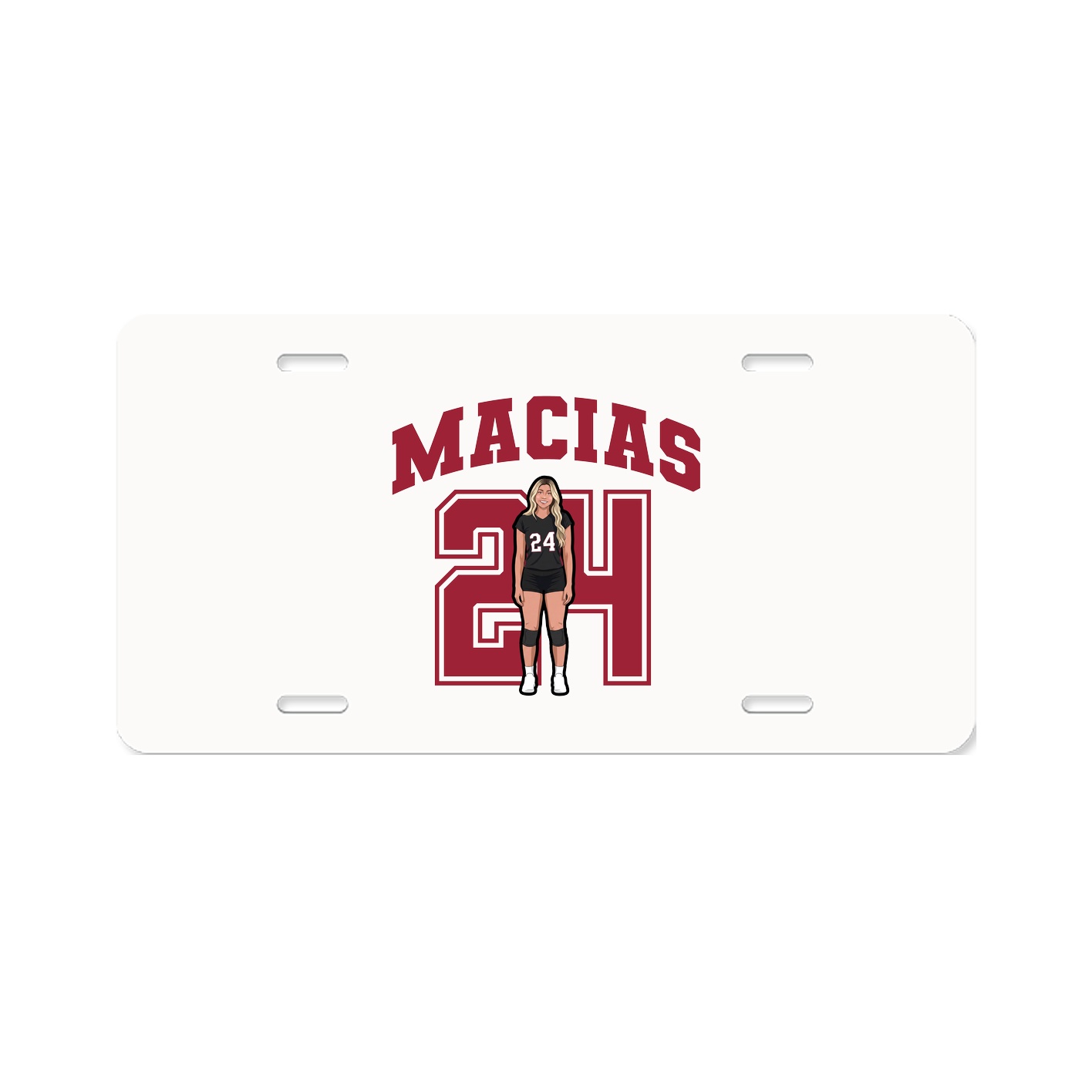 License Plate — Number in Classic