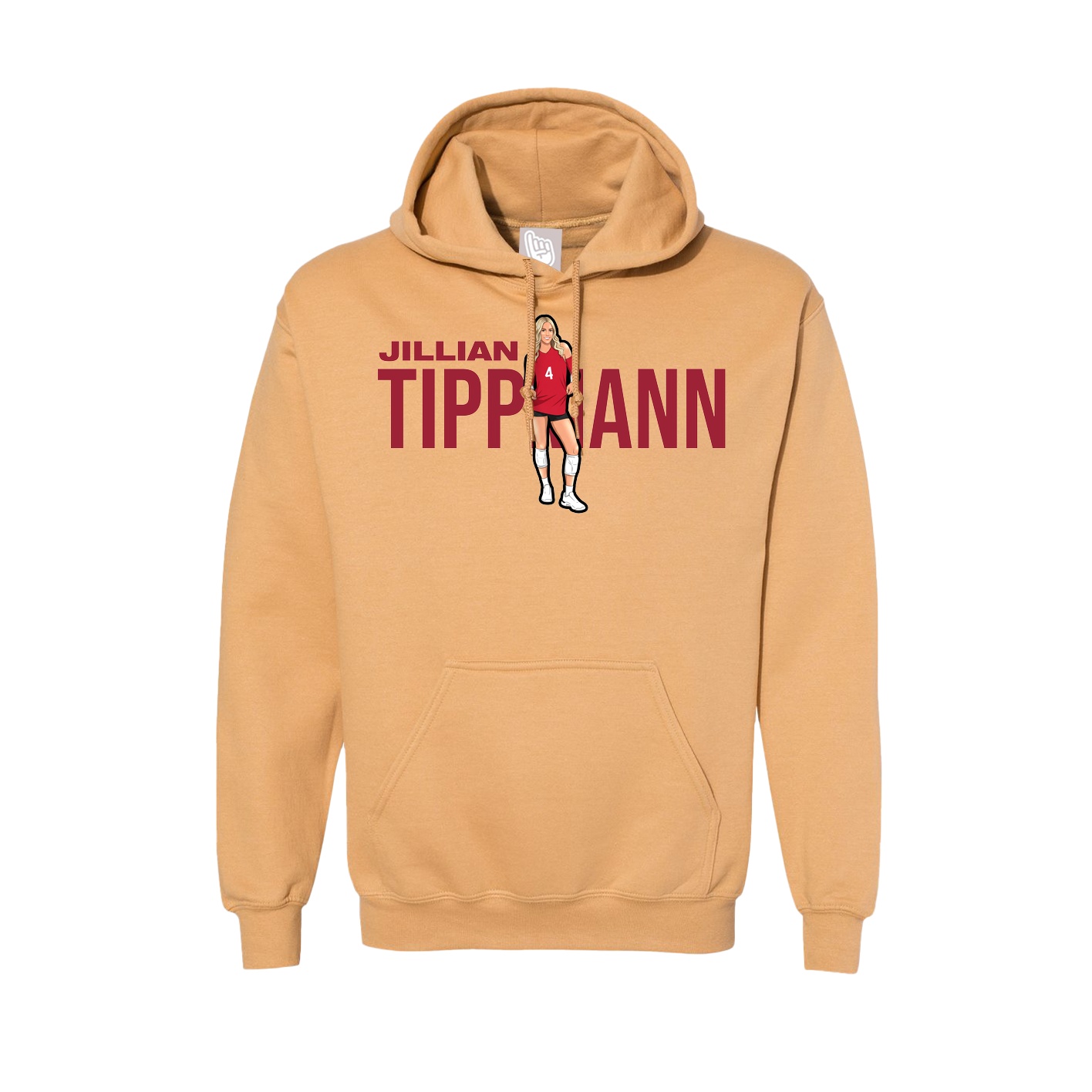 Hoodie — Player Name in Vegas Gold