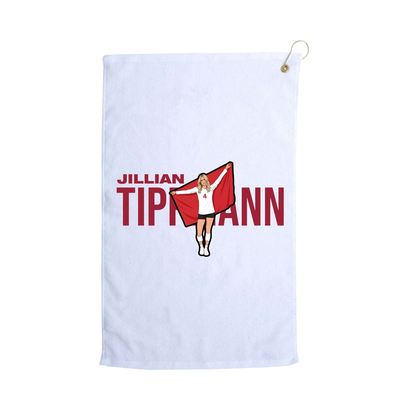 Golf Towel — Player Name in White