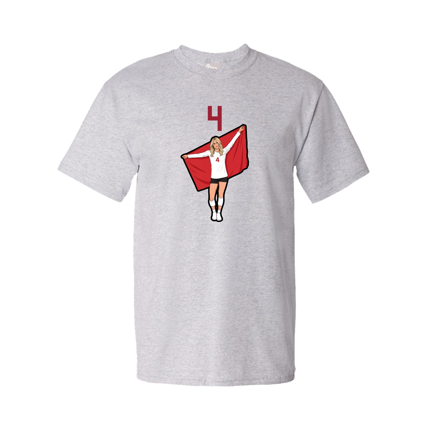 Tee — Number Top in Grey