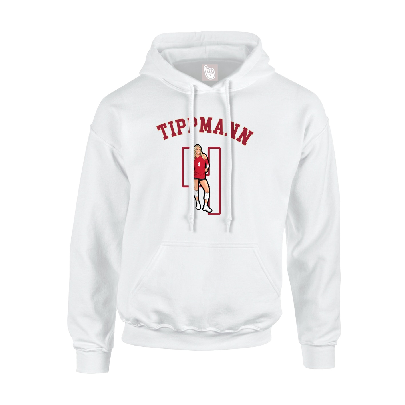 Youth Hoodie — Shirsey Arch in White