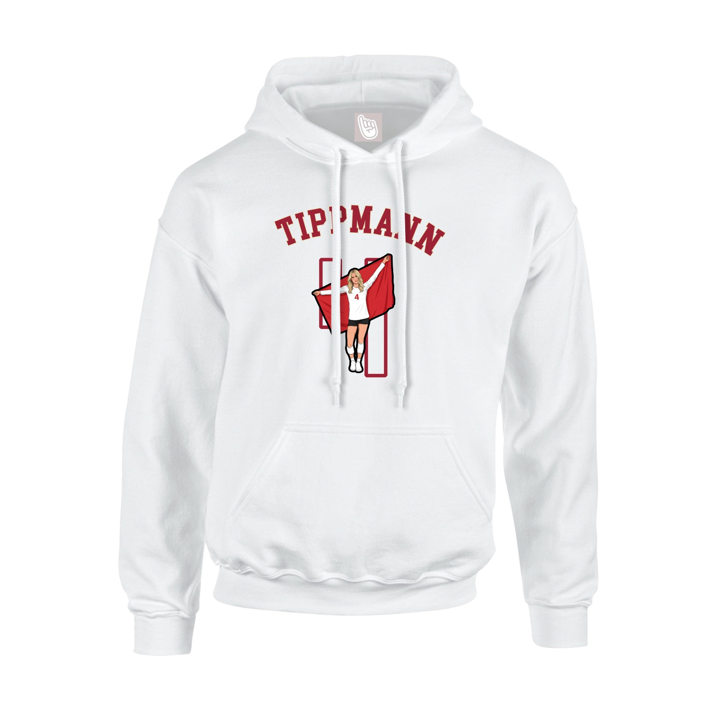 Youth Hoodie — Shirsey Arch in White