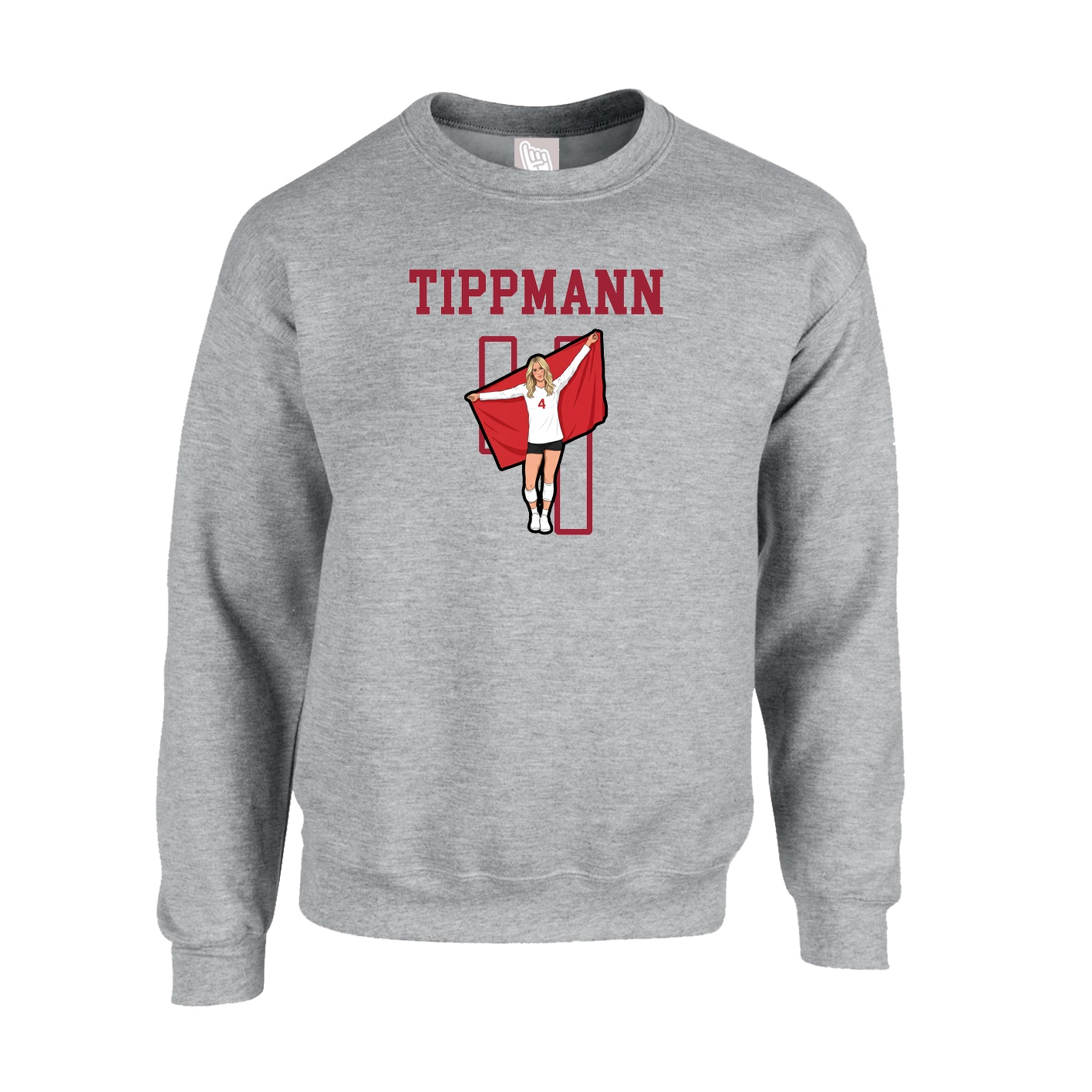 Fleece Crew — Shirsey in Grey