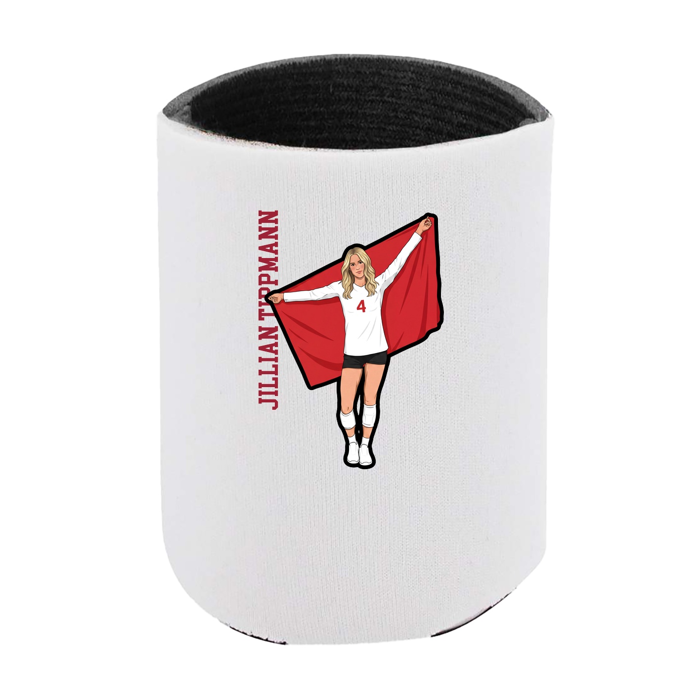 Can Holder — Name Vertical in White